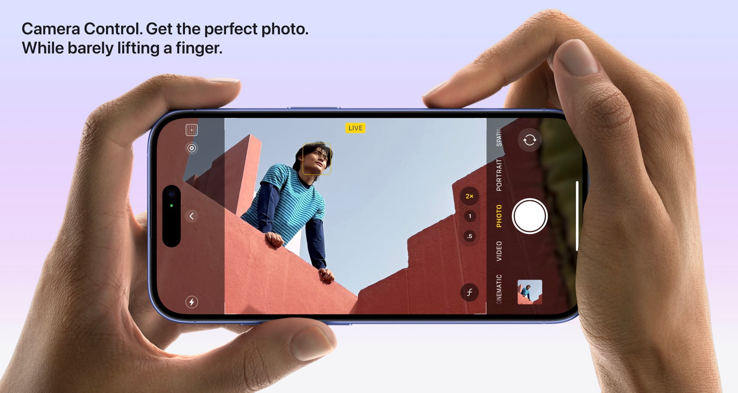 دکمه کمرا کنترل آیفون ۱۶ معمولی